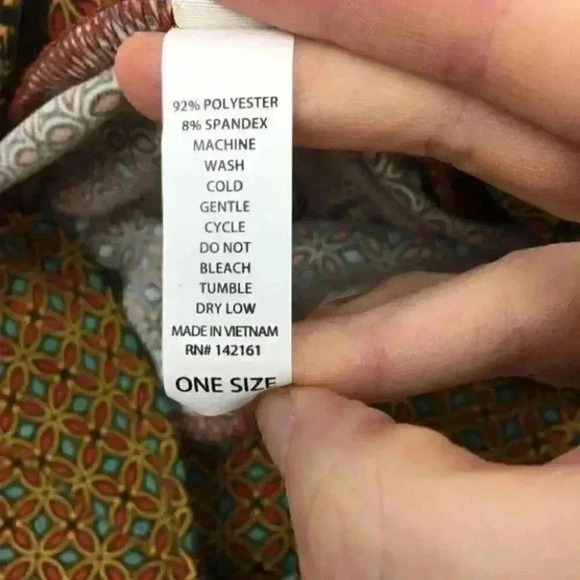 New Lularoe One Size OS leggings Floral 2-12 - Picture 6 of 7